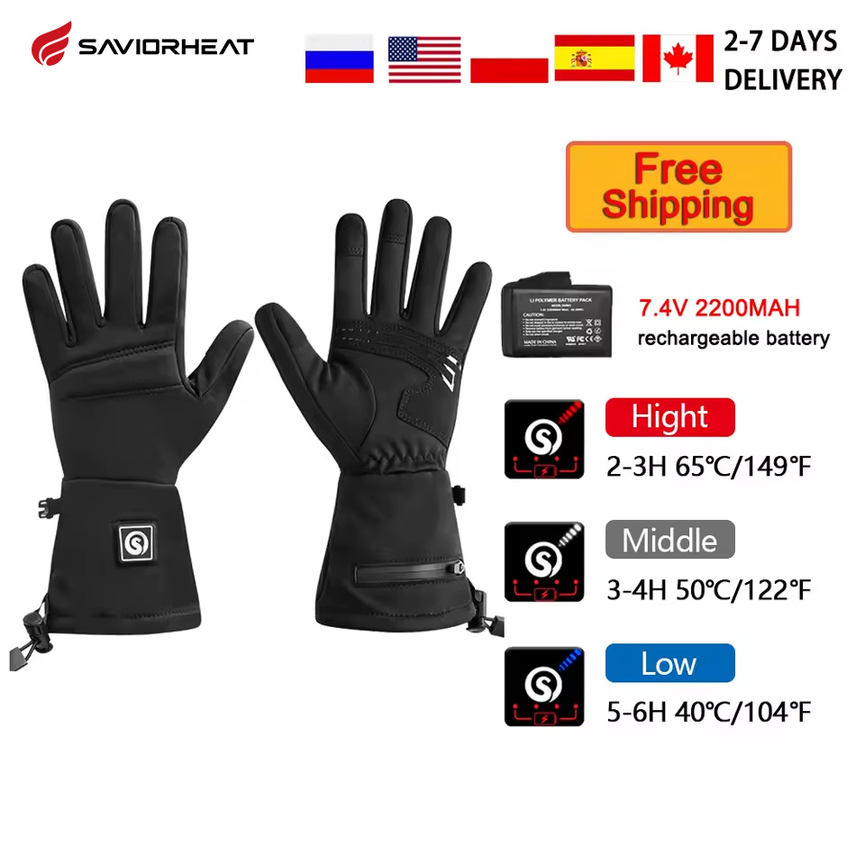 Touch Screen Gloves - Gants électriques coupe-vent pour moto, neige,