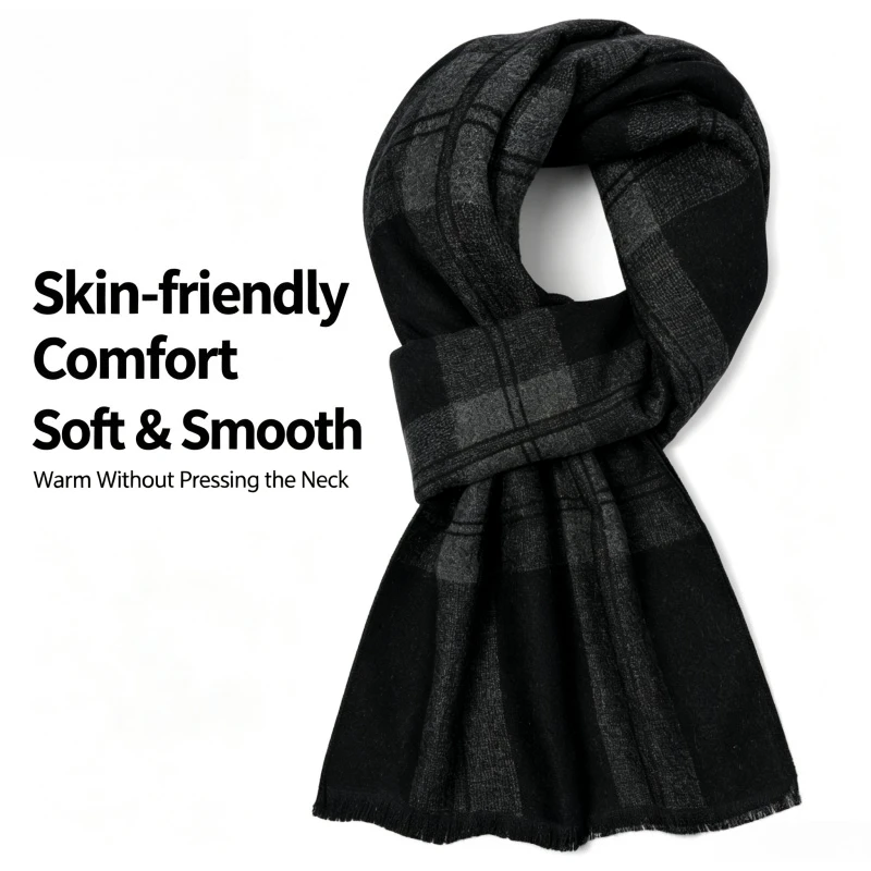 Wool Scarf Men - 1 pièce, écharpe pour homme à