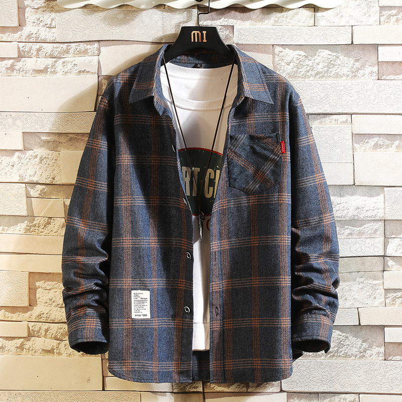 Flannel Shirt Lined - Chemise à carreaux pour homme été