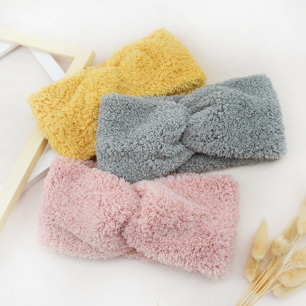 Winter Headband Fleece - Nouveau bandeau large croisé en polaire