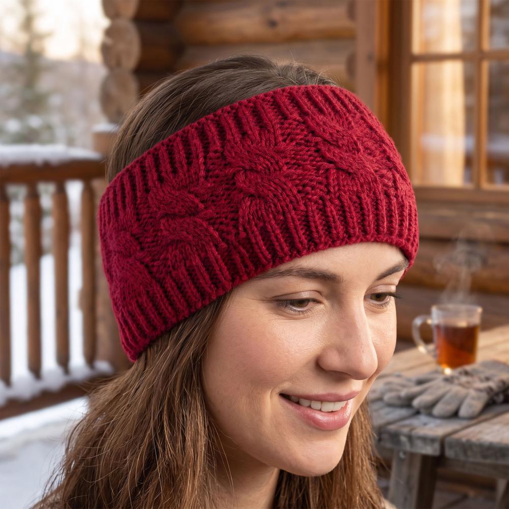 Bandeau en tricot élastique po - Fleece Ear Warmer Band avis et prix