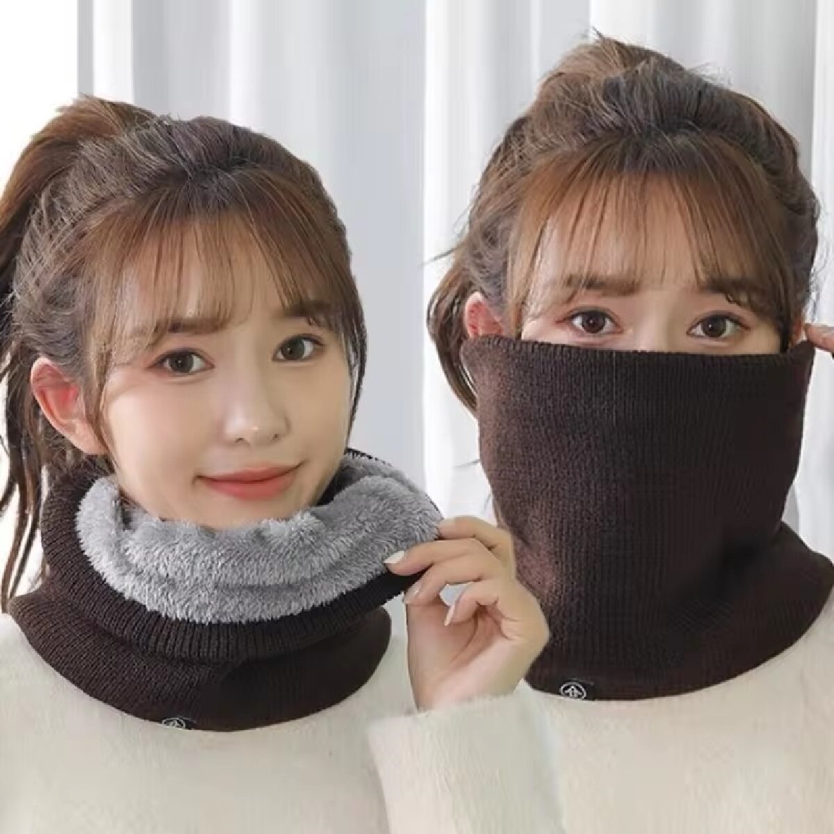 Cache-cou en laine tricotée, d - Winter Headband Fleece avis et prix