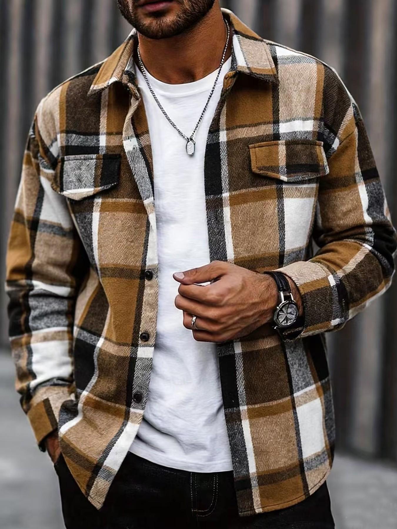 Chemise à carreaux rétro pour  - Flannel Shirt Lined avis et prix