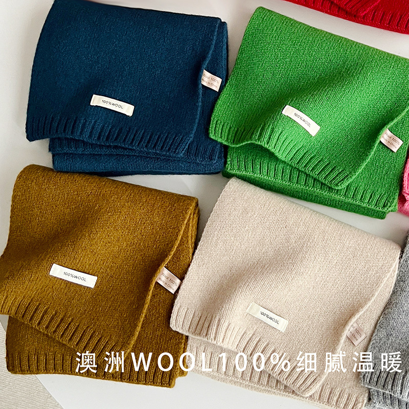 Écharpe en laine de coton pur  - Wool Scarf Men avis et prix