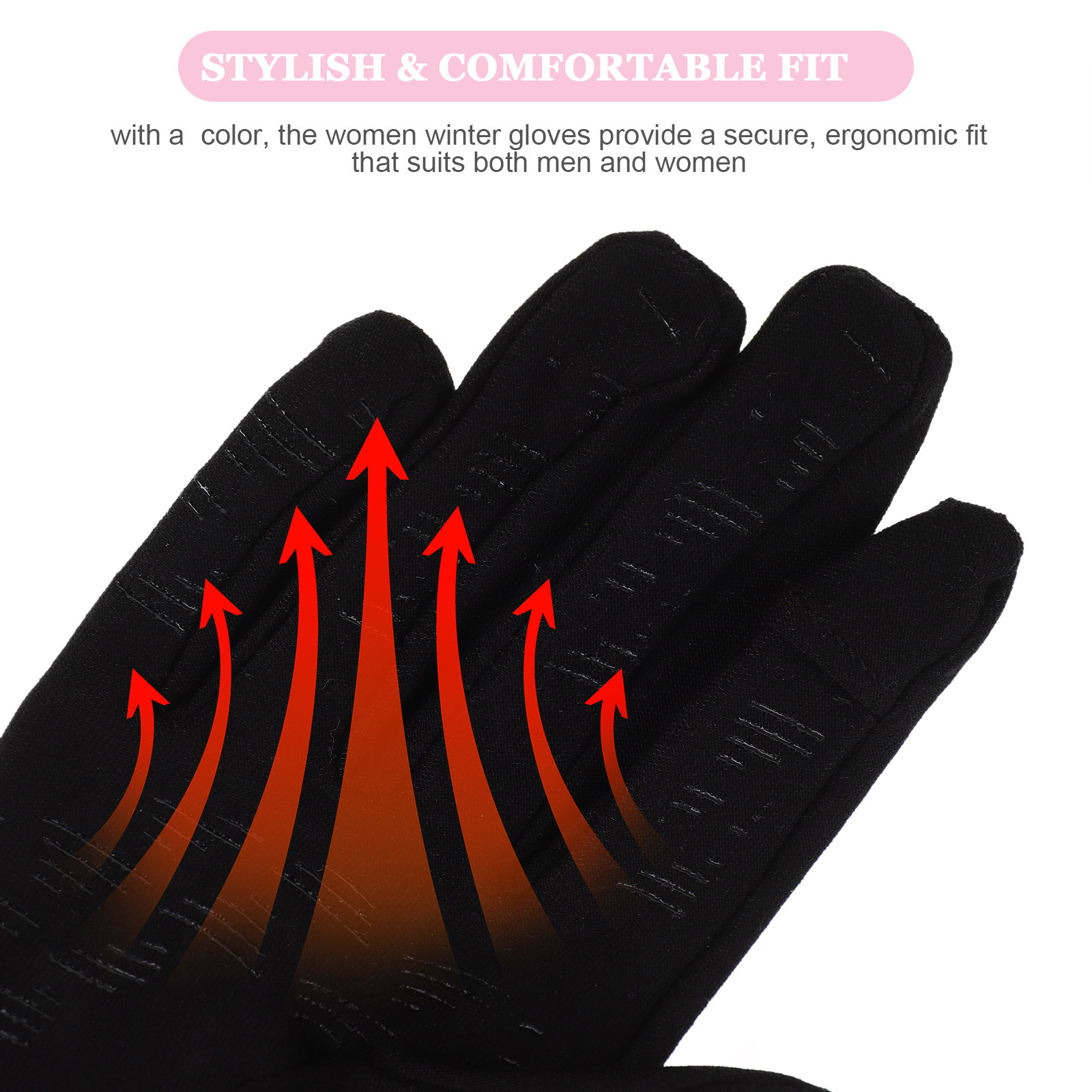 Gants de ski noirs pour femmes - Snow Glove Insulated avis et prix