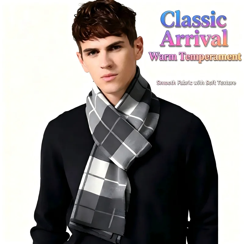 1 pièce, écharpe pour homme à  - Wool Scarf Men avis et prix