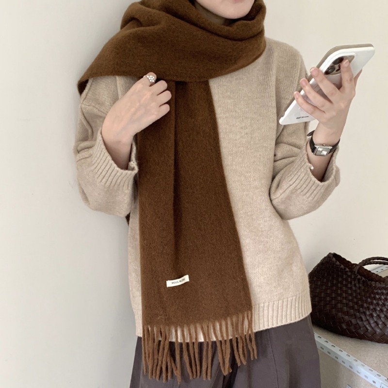 Version coréenne Chic solide g - Wool Scarf Men avis et prix