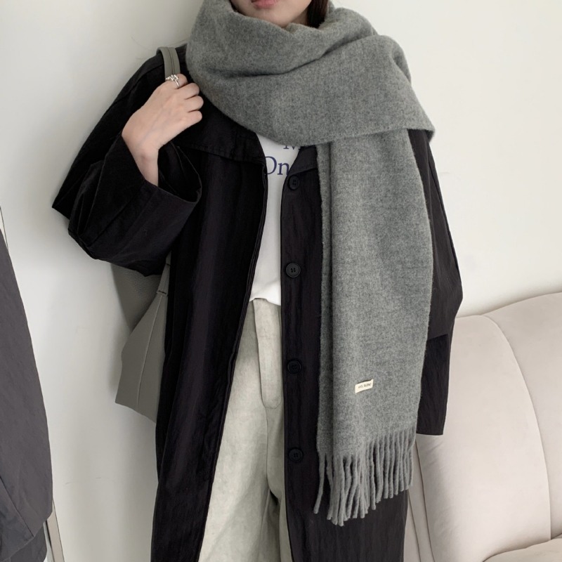 Version coréenne Chic solide g - Wool Scarf Men avis et prix