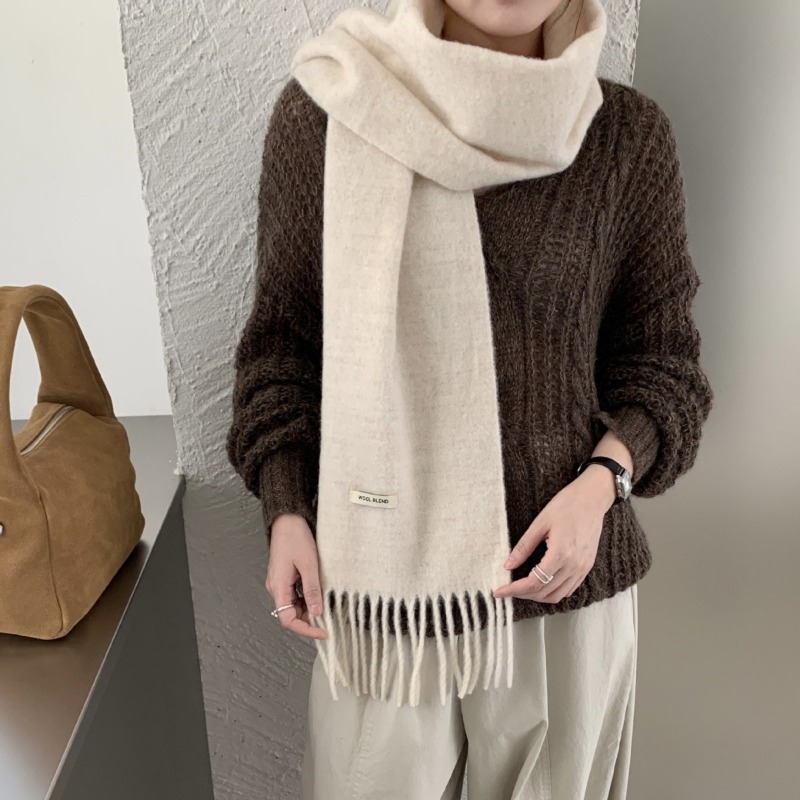 Version coréenne Chic solide g - Wool Scarf Men avis et prix