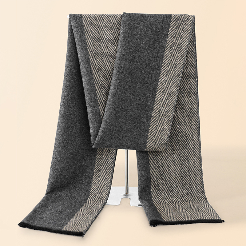 Luxe hiver hommes écharpe châl - Wool Scarf Men avis et prix